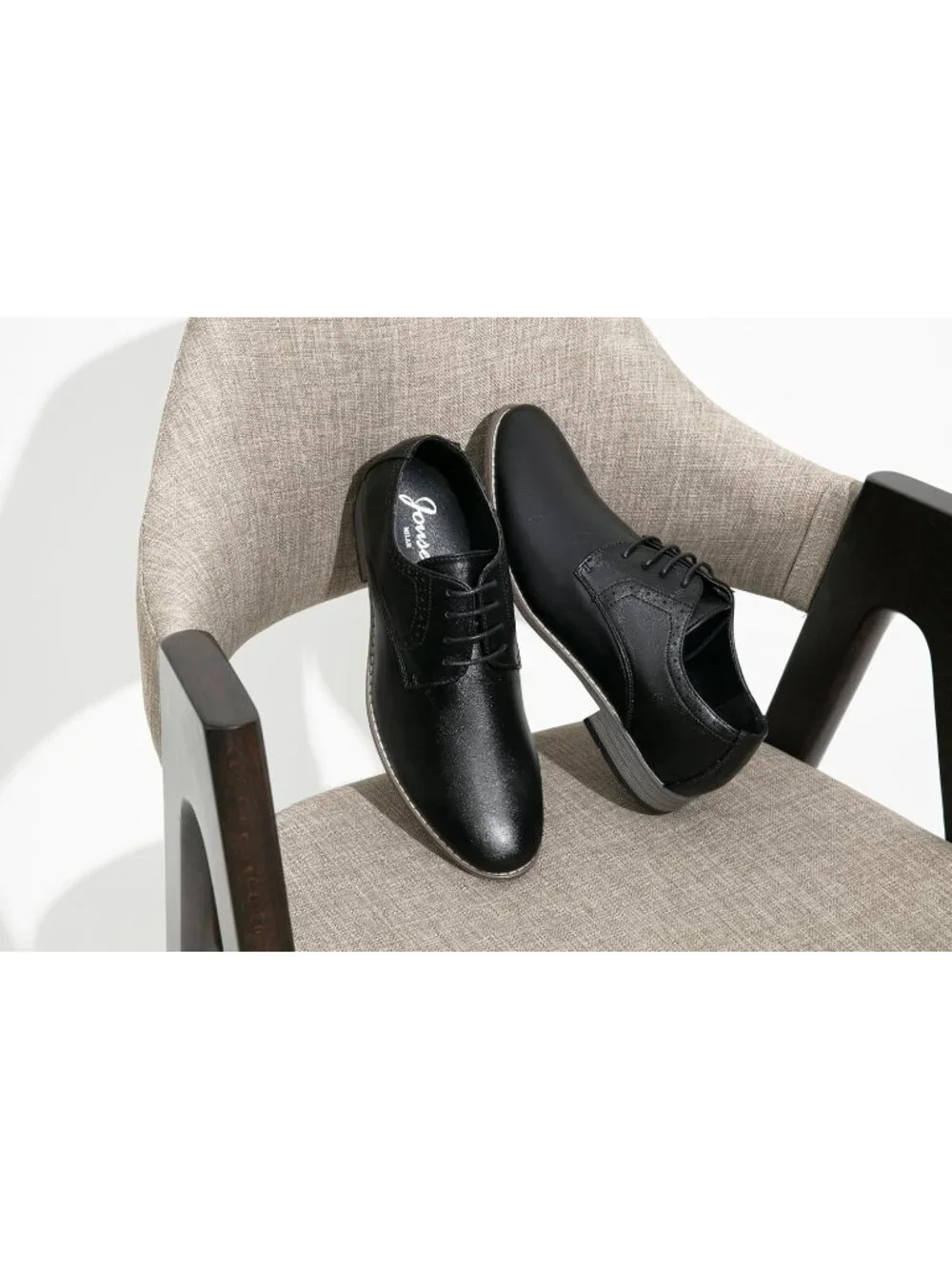 Men's Black Leather Formal Non Slip Wedding Oxford Derby Dress Shoes